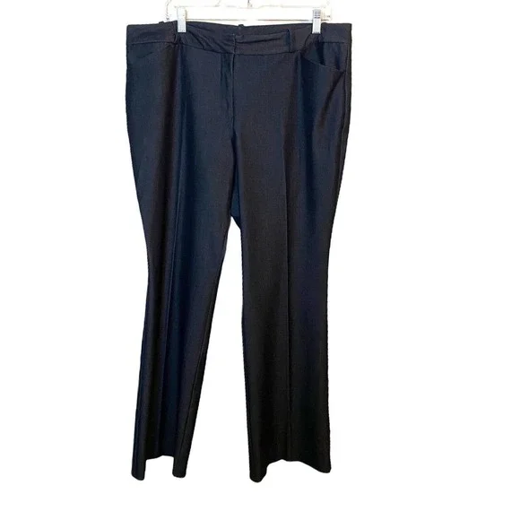 Worthington Modern Fit Bootcut Casual Dress Pants Dark Gray Womens 16
